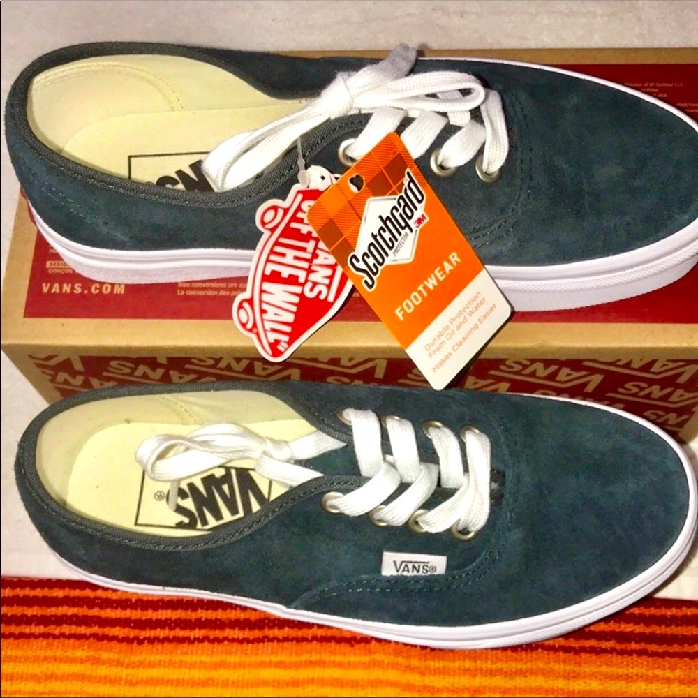 >💟SCOTCHGARD DURABLE PROTECTION AUTHENTIC DARKEST SPRUCE SUEDE BRAND NEW🆕 VANS